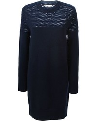 Темно-синее платье-свитер от See by Chloe