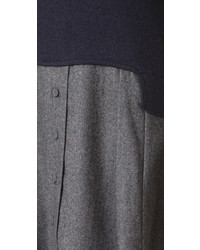 Темно-синее платье-свитер от Carven