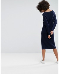 Темно-синее платье-свитер от Asos