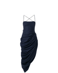 Темно-синее платье-футляр от Jacquemus