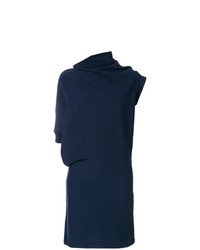 Темно-синее платье-футляр от Maison Margiela