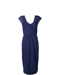 Темно-синее платье-футляр от Max Mara