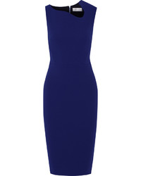 Темно-синее платье-футляр от Victoria Beckham