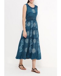 Темно-синее платье от Indiano Natural