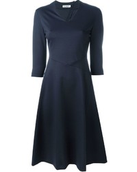 Темно-синее платье от Jil Sander