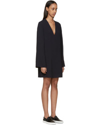 Темно-синее платье от Helmut Lang