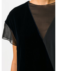 Темно-синее платье от Lanvin