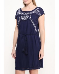 Темно-синее платье от Violeta BY MANGO