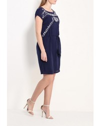 Темно-синее платье от Violeta BY MANGO