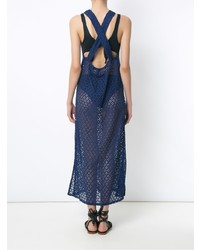 Темно-синее пляжное платье от BRIGITTE