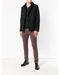 Темно-синее полупальто от Transit