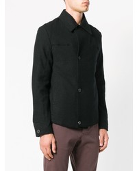 Темно-синее полупальто от Transit