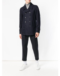 Темно-синее полупальто от Woolrich