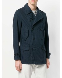 Темно-синее полупальто от Aspesi