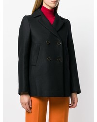 Женское темно-синее полупальто от Semicouture