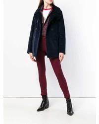 Женское темно-синее полупальто от Dsquared2