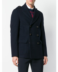 Темно-синее полупальто от Gucci