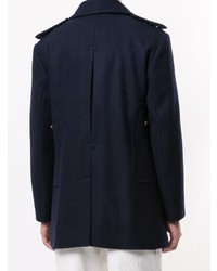 Темно-синее полупальто от Kent & Curwen