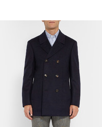 Темно-синее полупальто от Brunello Cucinelli