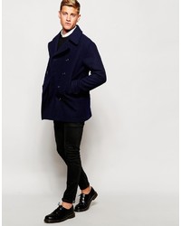 Темно-синее полупальто от Fred Perry