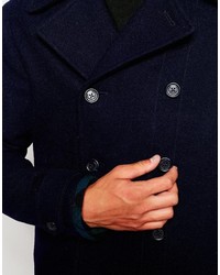 Темно-синее полупальто от Fred Perry