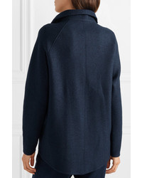 Женское темно-синее полупальто от Akris