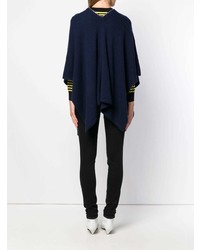 Темно-синее пончо от Sonia Rykiel