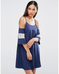 Темно-синее свободное платье от AX Paris