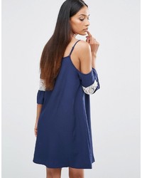 Темно-синее свободное платье от AX Paris