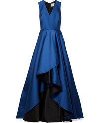 Темно-синее шелковое вечернее платье от Jason Wu
