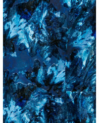 Темно-синее шелковое вечернее платье от Carolina Herrera