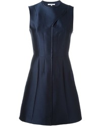 Темно-синее шелковое платье от Carven