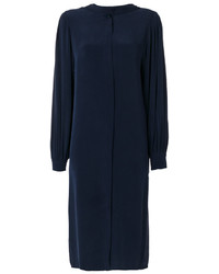 Темно-синее шелковое платье от Joseph