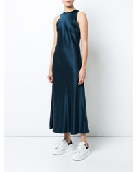Темно-синее шелковое платье от A.L.C.
