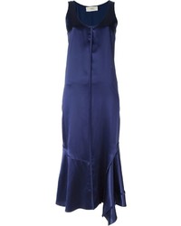 Темно-синее шелковое платье от Ports 1961