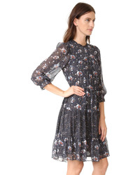 Темно-синее шелковое платье от Ulla Johnson