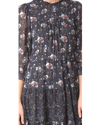 Темно-синее шелковое платье от Ulla Johnson