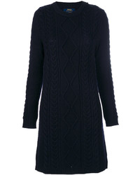 Темно-синее шерстяное вязаное платье от Polo Ralph Lauren