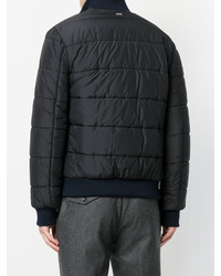 Мужское темно-синее шерстяное пальто от Herno