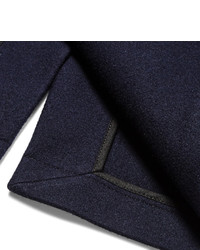 Мужское темно-синее шерстяное пальто от Ami