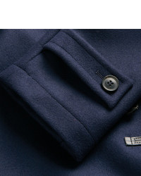 Мужское темно-синее шерстяное пальто от MACKINTOSH