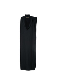 Темно-синее шерстяное платье-миди от Comme Des Garçons Vintage