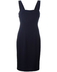 Темно-синее шерстяное платье от Chanel
