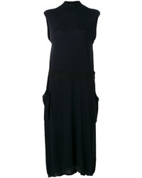 Темно-синее шерстяное платье от Jil Sander