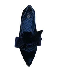 Темно-синие балетки от Tory Burch