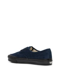 Мужские темно-синие бархатные низкие кеды от Vans