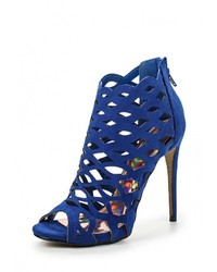 Темно-синие босоножки на каблуке от Jessica Wright