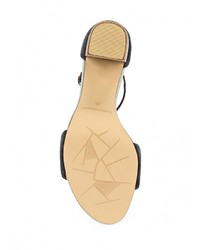 Темно-синие босоножки на каблуке от Vagabond