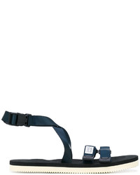 Женские темно-синие босоножки от Suicoke