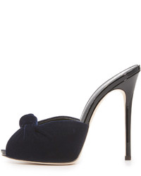 Женские темно-синие босоножки от Giuseppe Zanotti